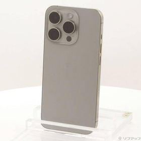 〔中古〕Apple(アップル) iPhone15 Pro 128GB ナチュラルチタニウム MTU93J／A SIMフリー〔276-ud〕