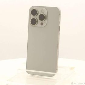 〔中古〕Apple(アップル) iPhone15 Pro 128GB ナチュラルチタニウム MTU93J／A SIMフリー〔377-ud〕