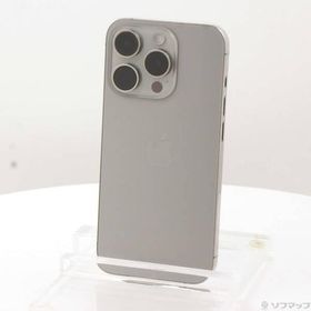 〔中古〕Apple(アップル) iPhone15 Pro 128GB ナチュラルチタニウム MTU93J／A SIMフリー〔349-ud〕