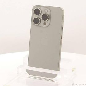 〔中古〕Apple(アップル) iPhone15 Pro 128GB ナチュラルチタニウム MTU93J／A SIMフリー〔196-ud〕