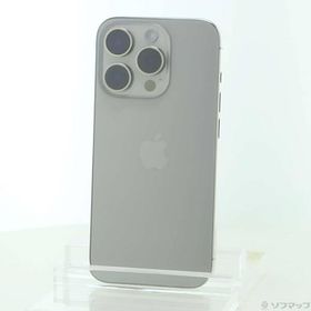 〔中古〕Apple(アップル) iPhone15 Pro 128GB ナチュラルチタニウム MTU93J／A SIMフリー〔196-ud〕