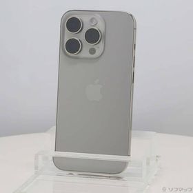 〔中古〕Apple(アップル) iPhone15 Pro 128GB ナチュラルチタニウム MTU93J／A SIMフリー〔269-ud〕