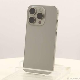 〔中古〕Apple(アップル) iPhone15 Pro 128GB ナチュラルチタニウム MTU93J／A SIMフリー〔348-ud〕