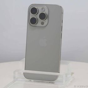 〔中古〕Apple(アップル) iPhone15 Pro 128GB ナチュラルチタニウム MTU93J／A SIMフリー〔349-ud〕