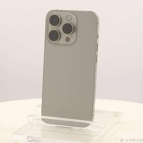〔中古〕Apple(アップル) iPhone15 Pro 128GB ナチュラルチタニウム MTU93J／A SIMフリー〔352-ud〕