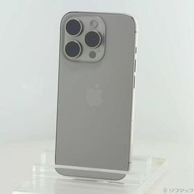 〔中古〕Apple(アップル) iPhone15 Pro 128GB ナチュラルチタニウム MTU93J／A SIMフリー〔305-ud〕