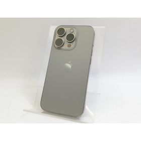 【中古】Apple 国内版 【SIMフリー】 iPhone 15 Pro 128GB ナチュラルチタニウム MTU93J/A【大宮東口】保証期間１ヶ月【ランクA】