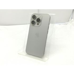 【中古】【赤ロム保証あり】Apple 楽天モバイル 【SIMフリー】 iPhone 15 Pro 128GB ナチュラルチタニウム MTU93J/A【川崎】保証期間１ヶ月【ランクA】
