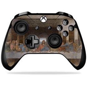 MightySkins Xbox One X Controller 用ビニールスキン「Last Supper」保護スキン 着脱簡単