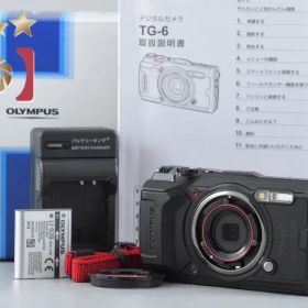 【中古】OLYMPUS オリンパス TOUGH TG-6 ブラック コンパクトデジタルカメラ シャッター回数僅少 元箱付き