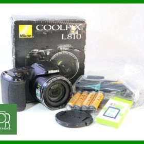 【動作保証・点検済】極上品■到着後即使える■Nikon COOLPIX L810■単三電池対応■電池・4GB SDカード・箱付き■F53