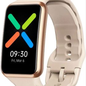 【新品未使用】OPPOWatch Free大人のバニラ色スマートウォッチ