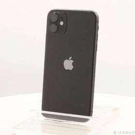〔中古〕Apple(アップル) iPhone11 128GB ブラック NWM02J／A SIMフリー〔297-ud〕