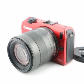 ★良品★キヤノン CANON EOS M レッド + EF-M 18-55mm F3.5-5.6 IS STM★ W0517＃5006