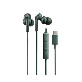 audio-technica SOLIDBASS USB Type-C用 ノイズキャンセリングイヤホン ATH-CKS330NC グリーン Headphone/Earphone