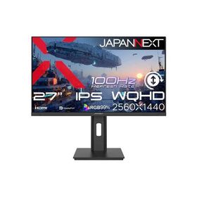 JAPANNEXT ジャパンネクスト WQHD対応 27型液晶ディスプレイ/HDMI×1、DP×1/ブラック/スピーカー無/2年保証 JN-IPS27Q3-HSP
