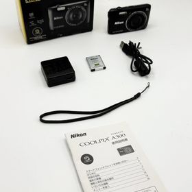 【中古 動作確認済】 Nikon デジタルカメラ COOLPIX A300 光学8倍ズーム 2005万画素 ブラック A300BK