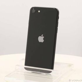 〔中古〕Apple(アップル) iPhone SE 第2世代 64GB ブラック MX9R2J／A SIMフリー〔377-ud〕