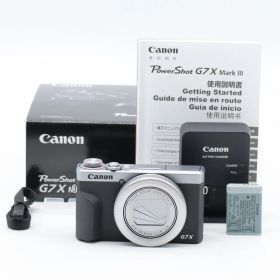 Canon PowerShot G7 X Mark III シルバー｜1.0型センサー 高画質コンデジ｜4K動画・ライブ配信対応 Vlog撮影向け【中古】