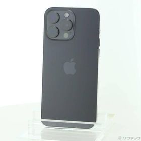 〔中古〕Apple(アップル) iPhone15 Pro Max 256GB ブラックチタニウム MU6P3J／A SIMフリー〔198-ud〕