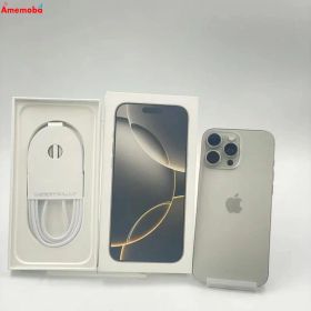 【中古】iPhone16 Pro Max 256GB ナチュラルチタニウム MYWK3J/A Apple版S