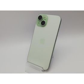 【中古】Apple 国内版 【SIMフリー】 iPhone 15 128GB グリーン MTMM3J/A【府中ル・シーニュ】保証期間１ヶ月【ランクA】