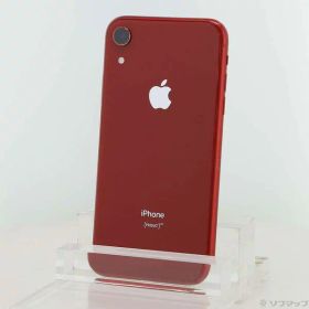 【中古】Apple(アップル) iPhoneXR 64GB プロダクトレッド MT062J／A SIMフリー 【198-ud】