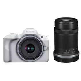 デジタル一眼カメラ キヤノン / CANON EOS R50 ダブルズームキット [ホワイト] 【キャンセル不可・北海道沖縄離島配送不可】 0057-4549292205336-ds