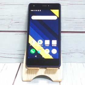 au Qua phone QZ 京セラ KYV44 インディゴ 本体 白ロム SIMロック解除済み SIMフリー B322736