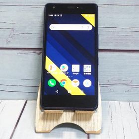 au Qua phone QZ 京セラ KYV44 インディゴ 本体 白ロム SIMロック解除済み SIMフリー B322975