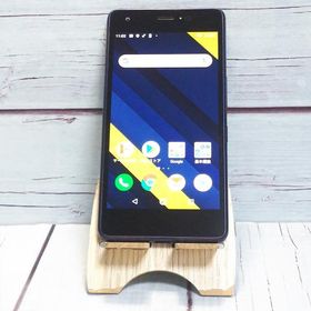 au Qua phone QZ 京セラ KYV44 インディゴ 本体 白ロム SIMロック解除済み SIMフリー B344987