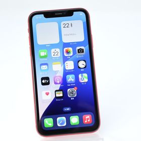 【動作可能＊液晶美品＊電池100％】SIMフリー iPhoneXR 128GB レッド