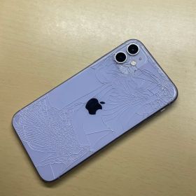 iPhone11 64GB SIMフリー 背面割れあり バッテリー最大容量73%