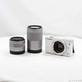 〔中古〕Canon(キヤノン) EOS M200 ダブルズームキット ホワイト〔349-ud〕