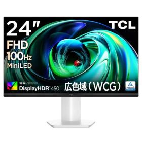 TCLMiniLEDモニター24インチ24G54FHD広色域液晶非光沢DisplayHDR450nits/コントラスト比3000:1/ローカルディミング/ブルーライト