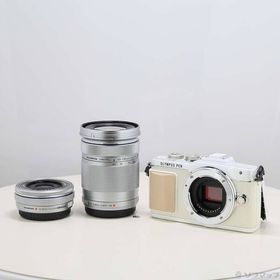 【中古】OLYMPUS(オリンパス) PEN Lite E-PL7 EZダブルズームキット ホワイト 【262-ud】