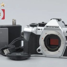 【中古】OM SYSTEM (OLYMPUS) オーエム システム OM-5 Mark II シルバー ミラーレス一眼カメラ シャッター回数僅少