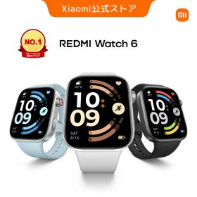 【新発売連続1位！】REDMI Watch 6 スマートウォッチ 2.07インチ大画面 9.9mm薄型 最大24日間のバッテリー 室外でも見やすい2000nitピーク輝度 衛星測位GNSS 150種類以上のスポーツモード 高解像度 女性健康管理 24時間ストレスモニタリング