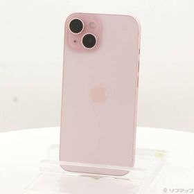〔中古〕Apple(アップル) iPhone15 128GB ピンク MTMJ3J／A SIMフリー〔198-ud〕