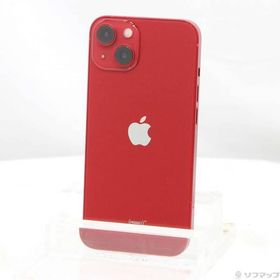 〔中古〕Apple(アップル) iPhone13 128GB プロダクトレッド MLNF3J／A SIMフリー〔198-ud〕