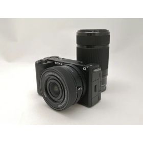 【中古】SONY VLOGCAM ZV-E10 II ダブルズームレンズキット ブラック ZV-E10M2X(B)【新宿2】保証期間1ヶ月【ランクA】