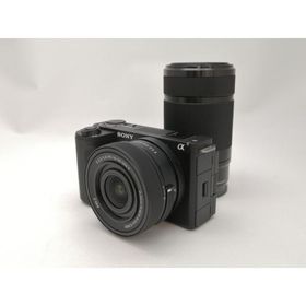 【中古】SONY VLOGCAM ZV-E10 II ダブルズームレンズキット ブラック ZV-E10M2X(B)【新宿2】保証期間１ヶ月【ランクA】