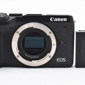 ★良品★ キヤノン Canon EOS M6 Mark II ボディ ブラック 《ショット数11000回以下・バッテリー付！》★完動品★ #A605004