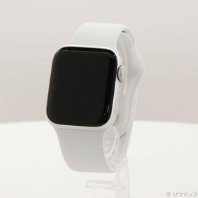 〔中古〕Apple(アップル) Apple Watch SE 第2世代 GPS 40mm シルバーアルミニウムケース ホワイトスポーツバンド〔368-ud〕