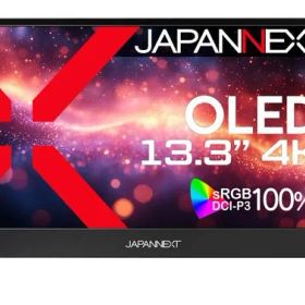 JAPANNEXT13.3インチ有機EL(OLED)パネル搭載4K(3840x2160)解像度モバイルモニターJN-MD-OLED1331UHDRminiHDMIUSBType-CmicroUSBs