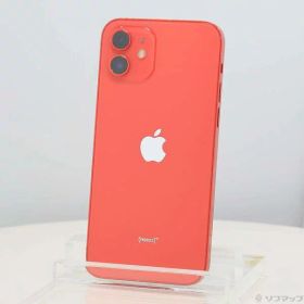 【中古】Apple(アップル) iPhone12 128GB プロダクトレッド MGHW3J／A SIMフリー 【258-ud】