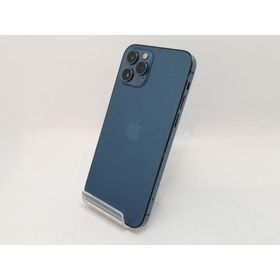 【中古】Apple docomo 【SIMロックあり】 iPhone 12 Pro 128GB パシフィックブルー MGM83J/A【津田沼】保証期間１ヶ月【ランクC】
