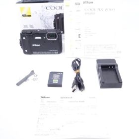 【極上品】ニコン Nikon デジタルカメラ COOLPIX W300 BK クールピクス 1605万画素 ブラック [W2605052A]
