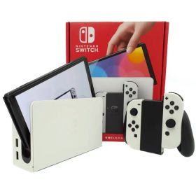 【Nintendo】任天堂『Nintendo Switch 有機ELモデル ホワイト』HEG-S-KAAAA ゲーム機本体 1週間保証【中古】
