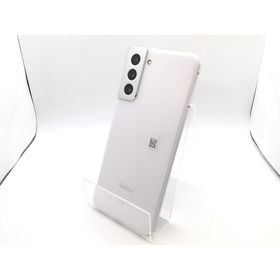 【中古】SAMSUNG au 【SIMロック解除済み】 Galaxy S21 5G ファントムホワイト 8GB 256GB SCG09【熊本】保証期間１ヶ月【ランクB】